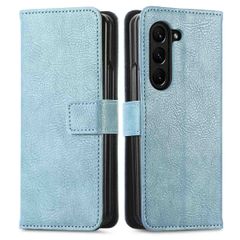 imoshion Luxuriöse Klapphülle Samsung Galaxy Z Fold 5 - Hellblau