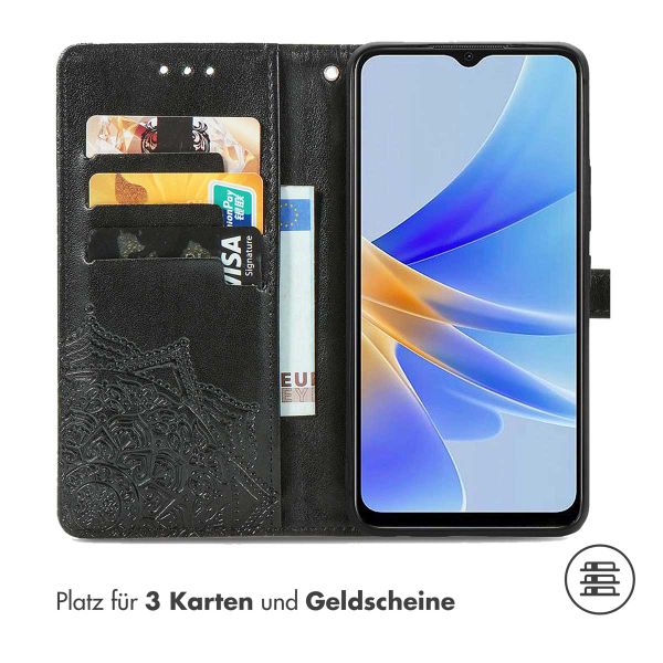 imoshion Mandala Klapphülle Oppo A17 - Schwarz