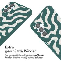 imoshion SilikonHülle design mit Band Samsung Galaxy A15 (5G/4G) - Petrol Green Groovy