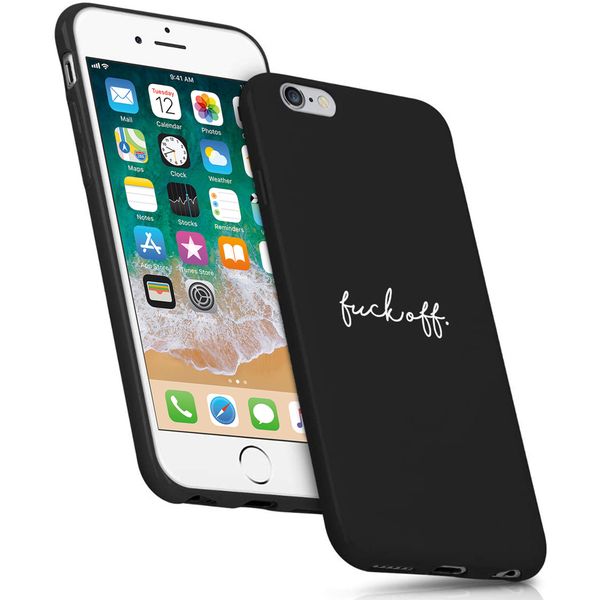 imoshion Design Hülle iPhone 6 / 6s - Fuck Off - Schwarz