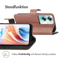 imoshion Luxuriöse Klapphülle Oppo A79 - Braun