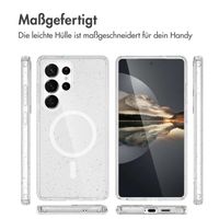 imoshion Sparkle Back Cover mit MagSafe für das Samsung Galaxy S24 Ultra - Glitzer Transparent