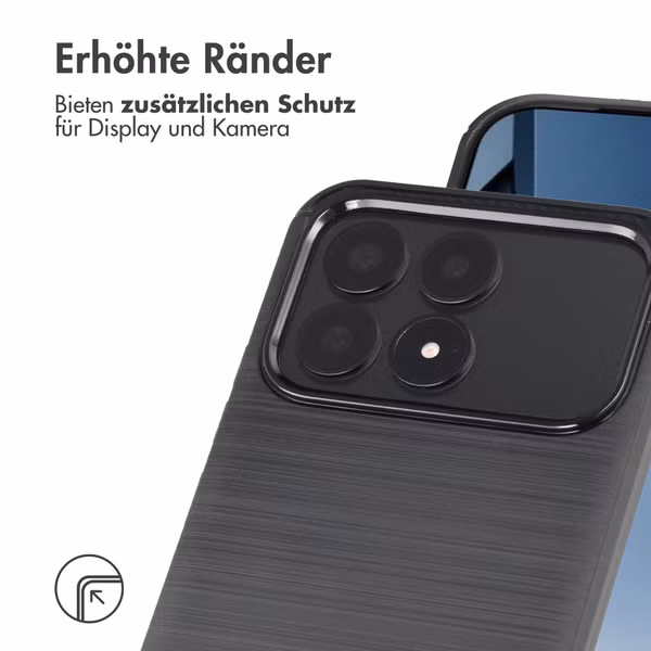 imoshion Brushed Back Cover Xiaomi Poco F8 Pro - Schwarz