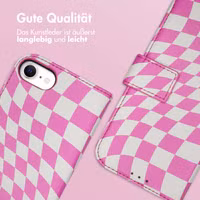 imoshion Design Klapphülle iPhone SE (2022 / 2020) / 8 / 7 / 6(s) - Retro Pink