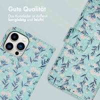 imoshion Design Klapphülle Apple iPhone 12 (Pro) - Blue Flowers