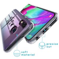 imoshion Design Hülle Samsung Galaxy A40 - Live Laugh Love - Schwarz