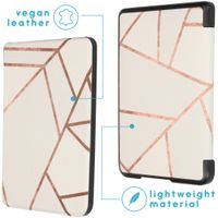 imoshion Design Slim Hard Case Klapphülle Kobo Clara HD - White Graphic