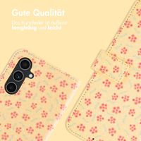 imoshion Design Klapphülle Samsung Galaxy A54 (5G) - Sunny Yellow Petite Flowers