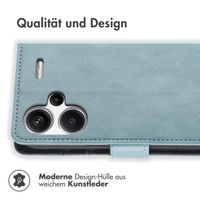 imoshion Luxuriöse Klapphülle für das Xiaomi Redmi Note 13 Pro Plus (5G) - Hellblau