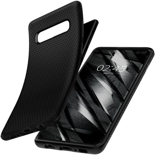 Spigen Liquid Air™ Backcover Samsung Galaxy S10 Plus - Schwarz