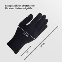 Selencia Touchscreen-Handschuhe Gestrickt - Einheitsgröße - Schwarz