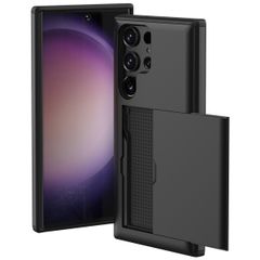 imoshion Backcover mit Kartenfach Samsung Galaxy S23 Ultra - Schwarz