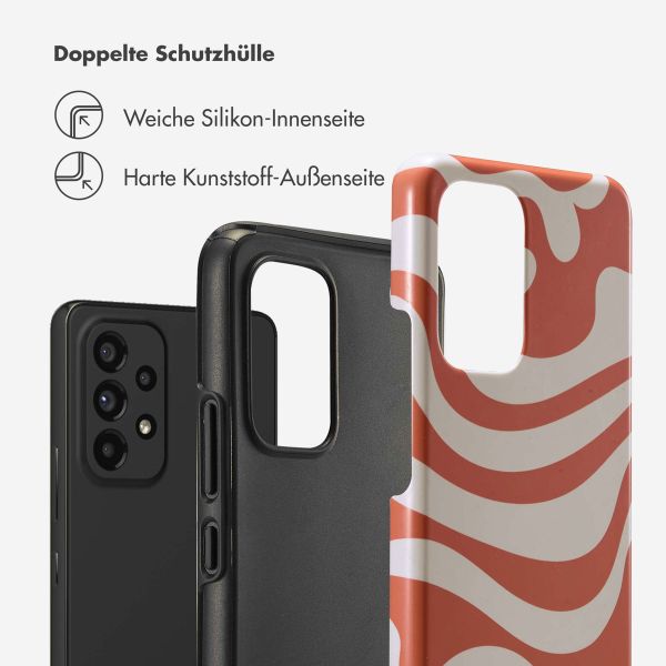 Selencia Vivid Back Cover Samsung Galaxy A53 - Dream Swirl Orange