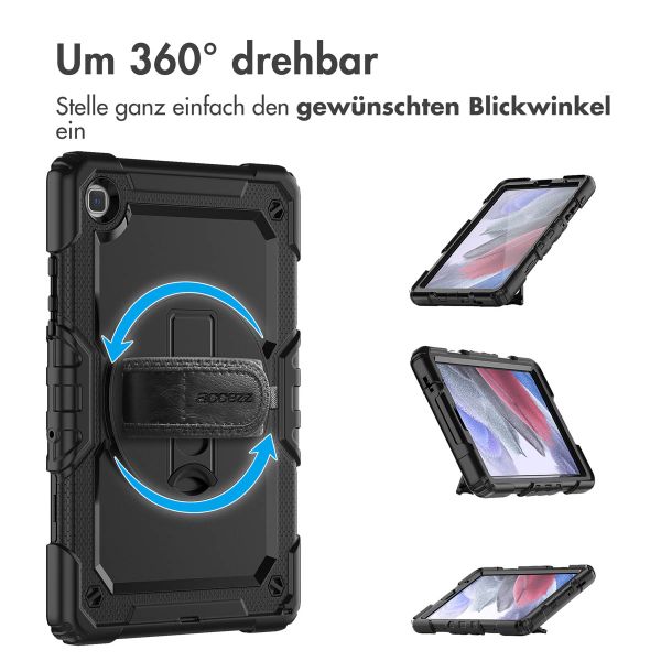 Accezz Robustes Back Cover mit Schultergurt Samsung Galaxy Tab A7 Lite - Schwarz