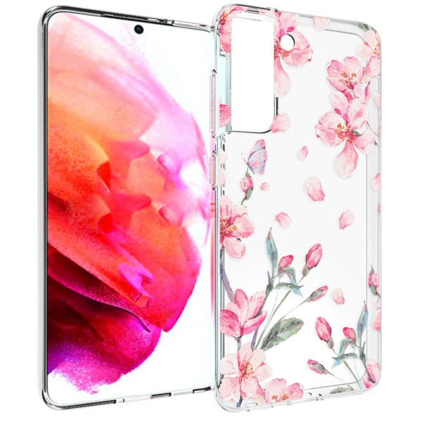 imoshion Design Hülle Samsung Galaxy S21 FE - Blume - Rosa