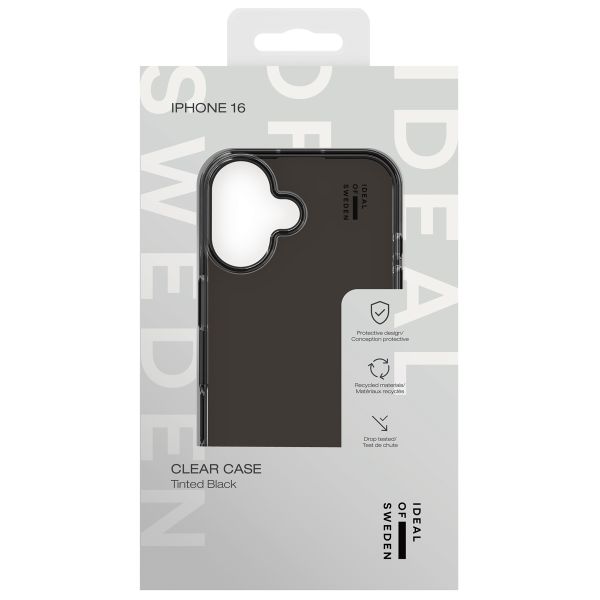 iDeal of Sweden Clear Case für das Apple iPhone 16 - Tinted Black
