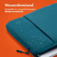 imoshion Laptop Hülle 14 Zoll - Laptop Sleeve mit Fach - Petrol Green