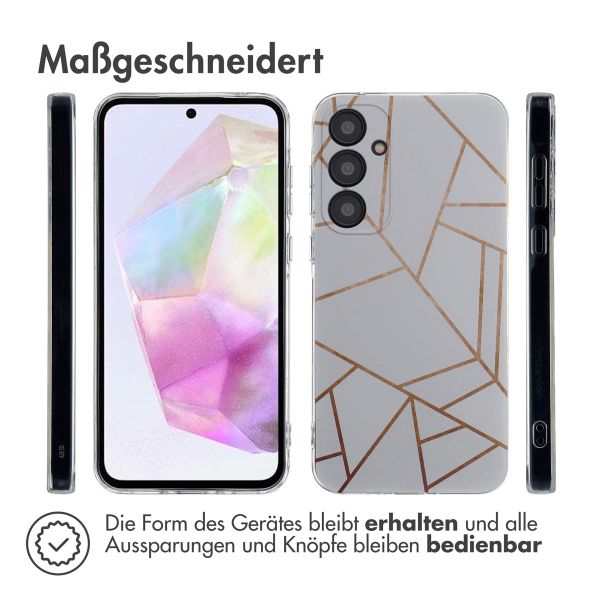 imoshion Design Hülle für das Samsung Galaxy A35 - White Graphic