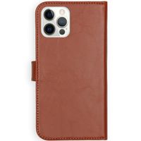 Selencia Echtleder Klapphülle Apple iPhone 12 (Pro) - Hellbraun