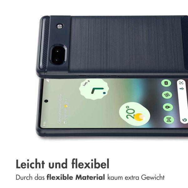 imoshion Brushed Back Cover Google Pixel 6a - Dunkelblau