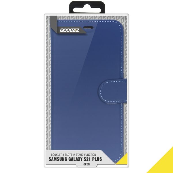 Accezz Wallet TPU Klapphülle Samsung Galaxy S21 Plus - Dunkelblau