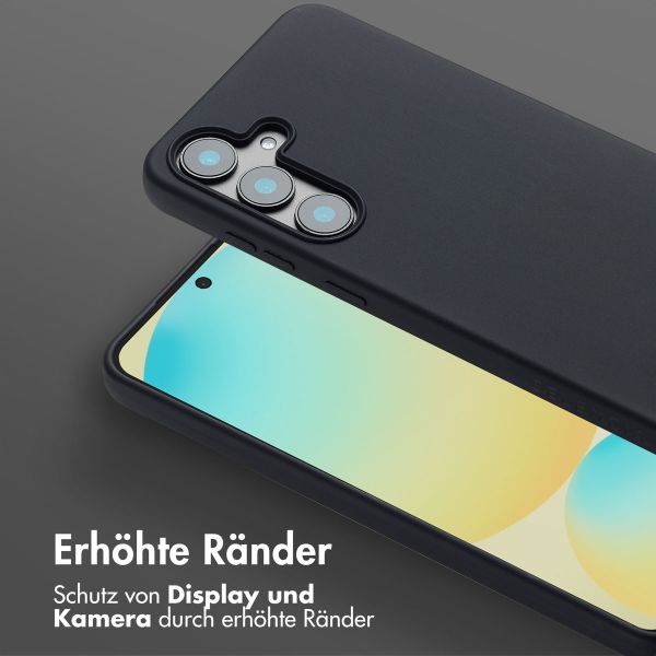 Selencia SilikonHülle mit abnehmbarem Band Samsung Galaxy S25 FE - Schwarz