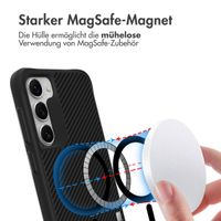 imoshion Rugged Hybrid Carbon Case mit MagSafe Samsung Galaxy S23 Plus - Schwarz