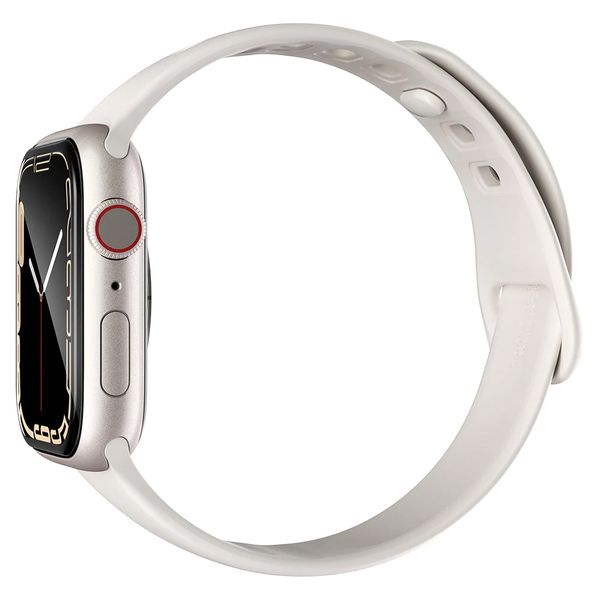 Spigen Pro Flex EZ Fit Displayschutzfolie mit Applikator für die Apple Watch Apple Watch Series 7/8/9 - 41 mm - Transparent