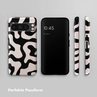 Selencia Vivid Tough Back Cover für das Google Pixel 8 Pro - Art Wave Black