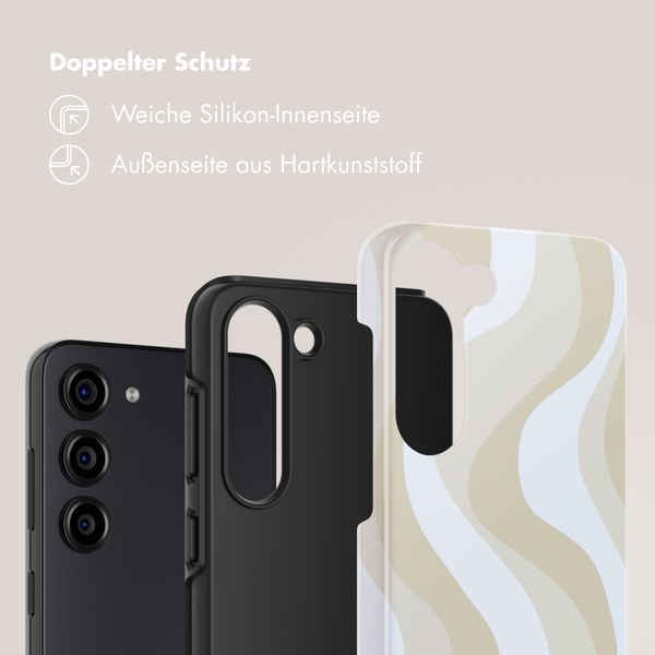 Selencia Vivid Back Cover Samsung Galaxy S23 FE - Desert Waves Beige