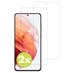 Accezz Displayschutz 2er-pack aus gehärtetem Glas Samsung Galaxy S21