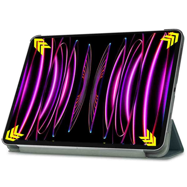imoshion Trifold Klapphülle Apple iPad Pro 12.9 (2018/2020/2021/2022) - Dunkelgrün
