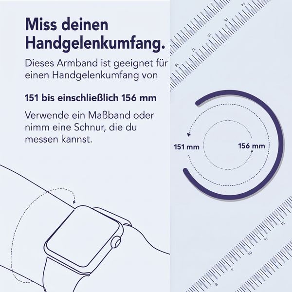 Apple Geflochtenes Solo Loop für  Apple Watch | 44/45/46/49 mm - Größe 4 - Light Blue