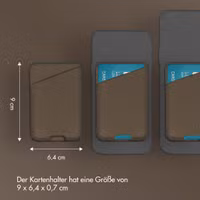 Accezz Lederkartenhalter - Geeignet für MagSafe und Qi2 - Coffee Brown