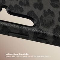 Selencia Sabi Backcover Leopardenmuster mit MagSafe Samsung Galaxy S24 - Midnight Black