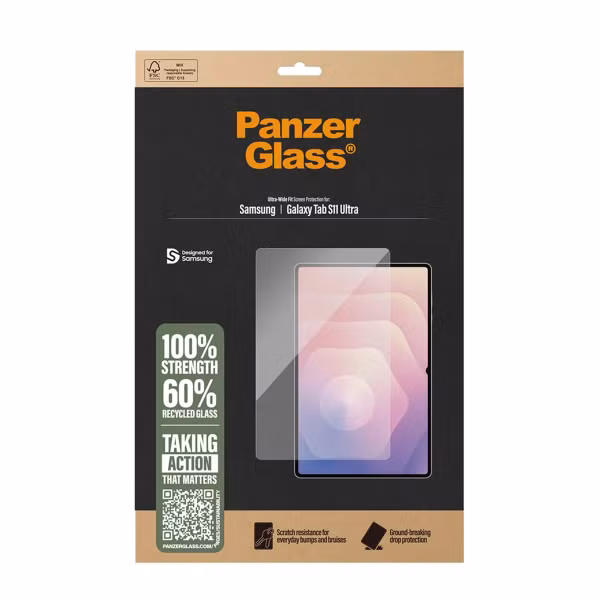 PanzerGlass Ultra Wide Fit Screen Protector Samsung Galaxy Tab S11 Ultra