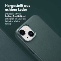 Accezz 2-in-1 Klapphülle aus Leder mit MagSafe Apple iPhone 14 - Cedar Green