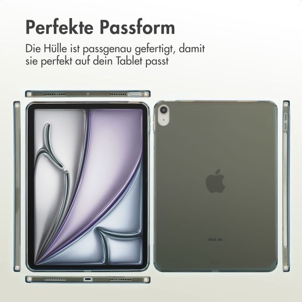 Accezz Frosted Backcover Apple iPad Air 11 Zoll (2025) M3 / (2024) M2 / Air 5 (2022) / Air 4 (2020) - Schwarz