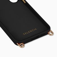 Selencia Rivièra Backcover mit MagSafe mit abnehmbaren Haken Samsung Galaxy S24 FE - Velvet Black