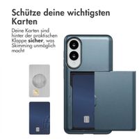 imoshion Backcover mit Kartenfach Samsung Galaxy S25 Edge - Dunkelblau