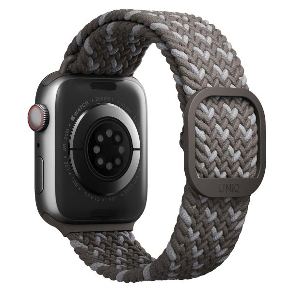 Uniq Aspen Designer Edition Geflochtenes Armband für das  Apple Watch Series 1 t/m 11 / SE / Ultra (44/45/46/49 mm) - Pebble Grey