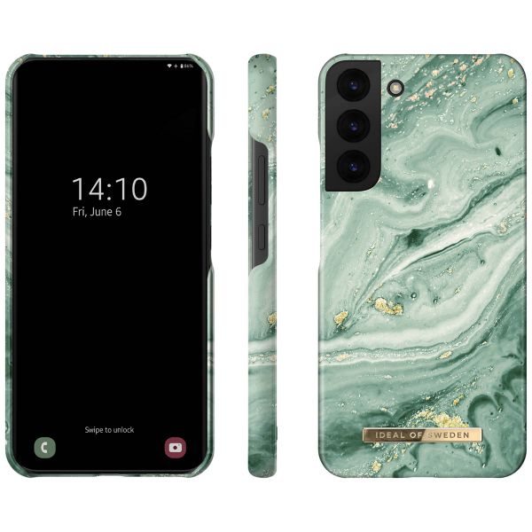 iDeal of Sweden Fashion Back Case für das Samsung Galaxy S22 Plus - Mint Swirl Marble