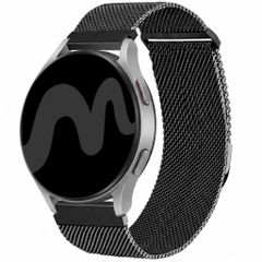 imoshion Magnetisches Milanaise Armband -   Universelle 20 mm Anschluss - Größe S - Schwarz