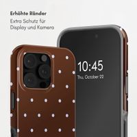 Selencia Vivid Rückabdeckung mit MagSafe Apple iPhone 16 Pro - Happy Dots Chocolate