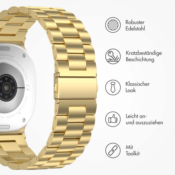 imoshion Edelstahlarmband für das  Samsung Galaxy Watch 8 (40/44mm) / Classic (46mm) - Gold