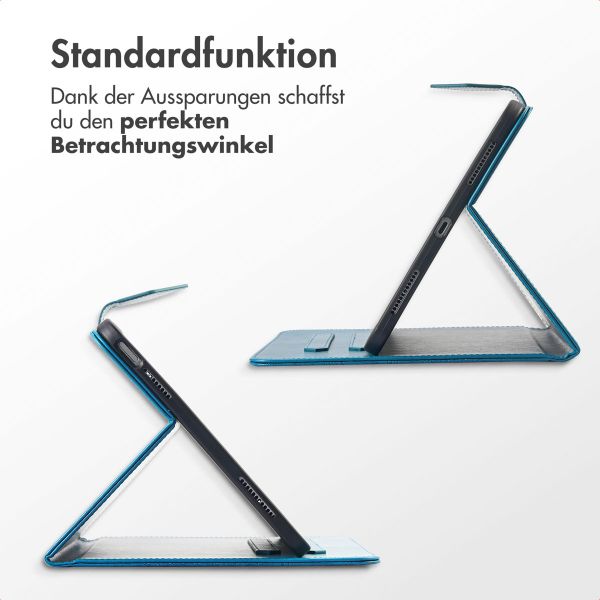 imoshion Mandala Klapphülle Apple iPad 11 (2025) 11 Zoll A16 / iPad 10 (2022) 10.9 Zoll - Türkis