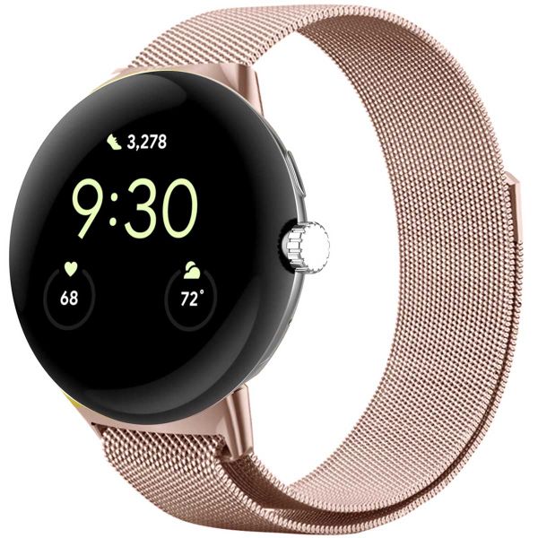 imoshion Mailändische Magnetarmband für das Google Pixel Watch / Watch 2 / Watch 3 (41 mm) - Rose Gold