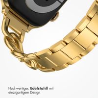 Selencia Chain Armband für Apple Watch Series 1 - 9 / SE (38/40/41 mm) | Series 10 / 11 (42 mm) - Gold