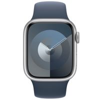 Apple Sport Band für die Apple Watch Series 1 bis 9 / SE (38/40/41 mm) | Series 10 (42 mm) - Größe S/M - Storm Blue