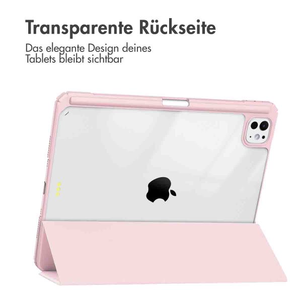 imoshion Trifold Hardcase Klapphülle Apple iPad Pro 13 (2024) M4 - Rosa